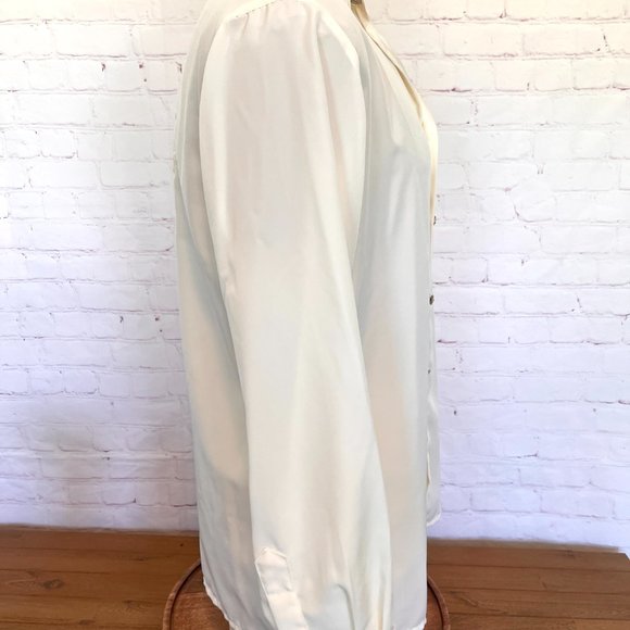 Tiger Embroidered Mens Off White Shirt - Platini - Size Medium - Lightweight - Picture 7 of 13